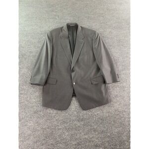 Coppley Suit Jacket 48 R Gray Wool Striped Designer Luxury Premium Sport USA
